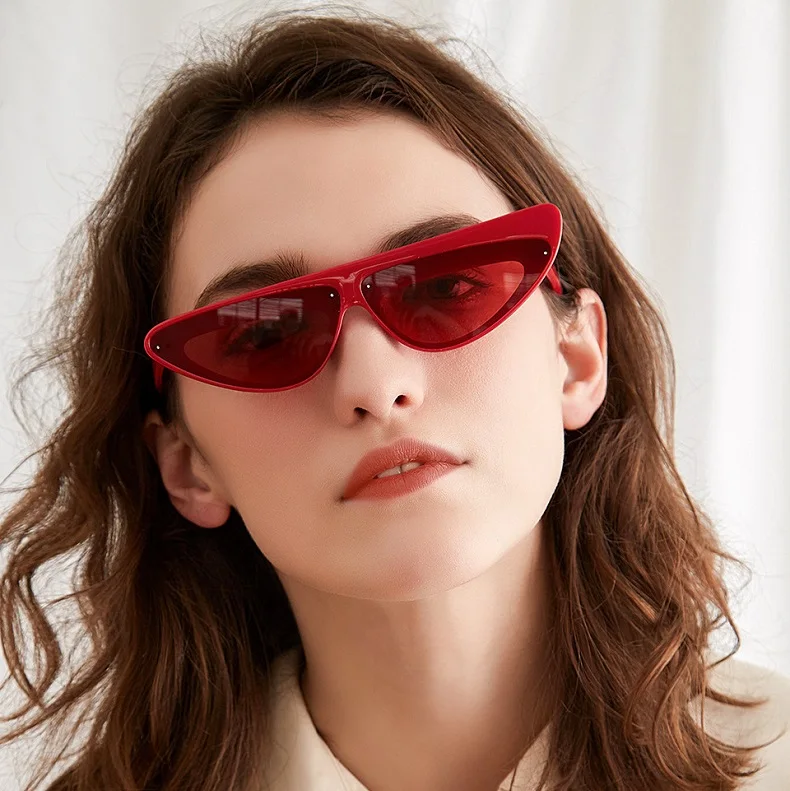 FDA95125 AliExpress Hot Sale INS Style Womens Sunglasses UV400 Protection Small Cat Eye Sunglasses