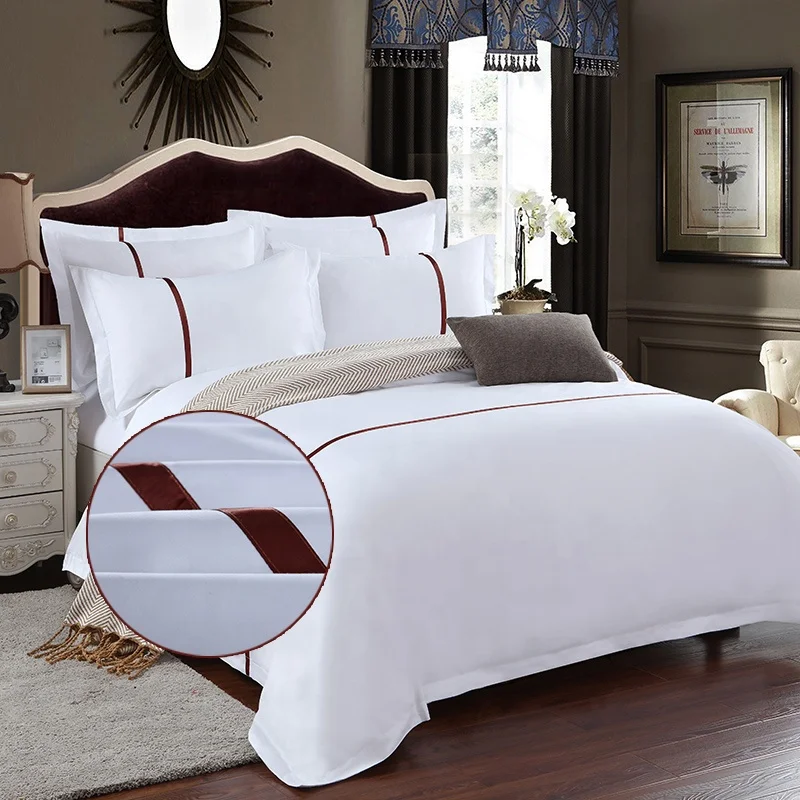 Hotel Textile Custom Duvet Cover Set Luxury 100% Cotton Hotel Bed Linen