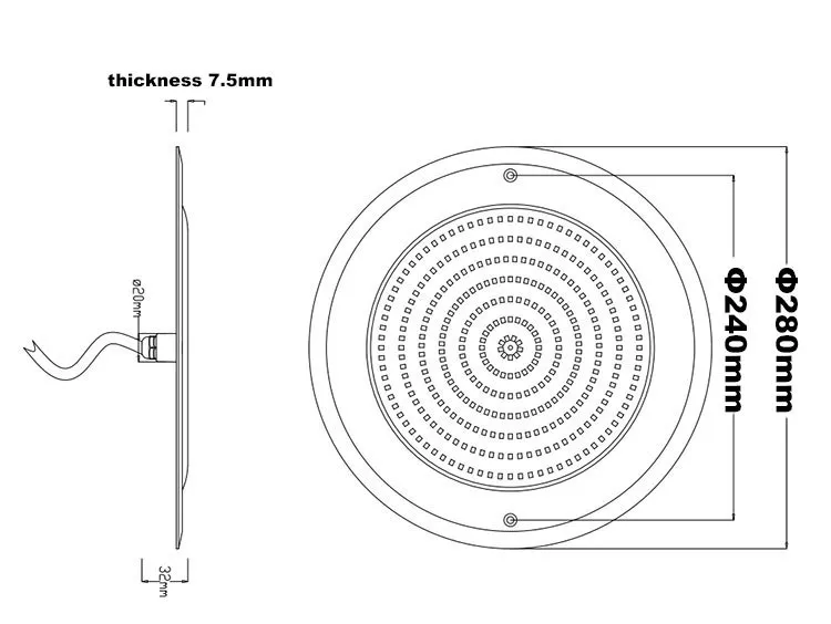 42W 12v rgb stainless steel underwater lights IP68 wall mounted led pool lights