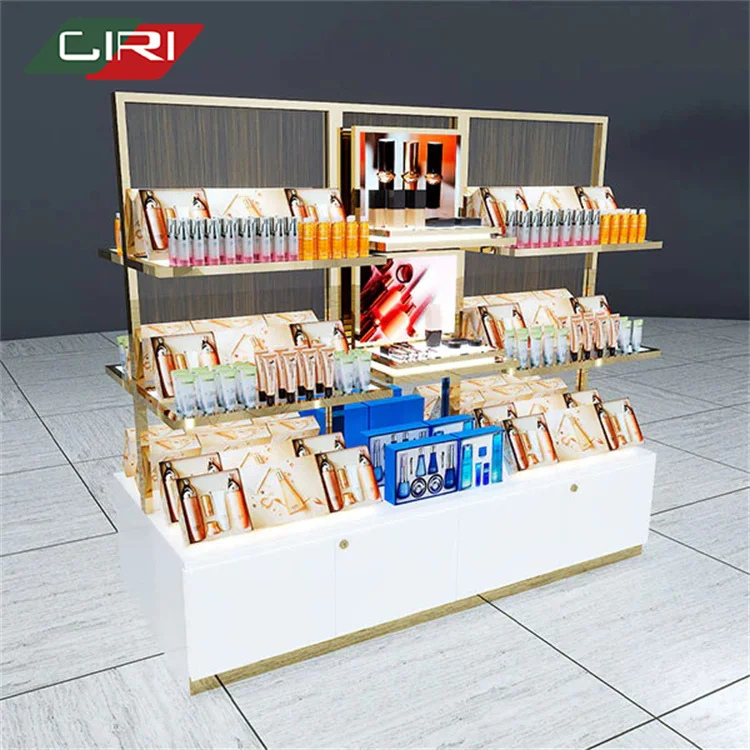 CIRl Get free samples Beauty salon cosmetic display stand cabinet paint simple modern special-shaped cosmetic furniture
