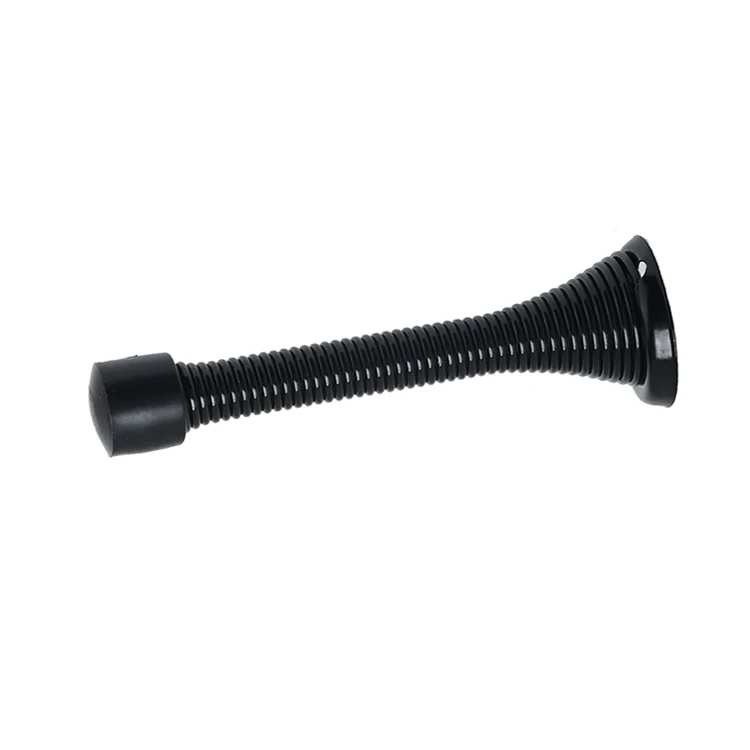 3-1/4 Modern Portable Safety Door Stop Sound Dampening Easy Install Spring Door Stopper Bathroom Iron Door Stoppers With Rubber