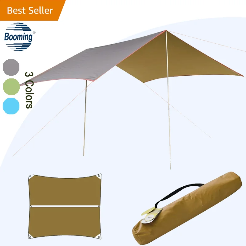 Waterproof Outdoor Awning Hammock Tarp Rain Booming Camping Tent Sun Shelter Garages Canopies Hiking Beach Tent Canopy