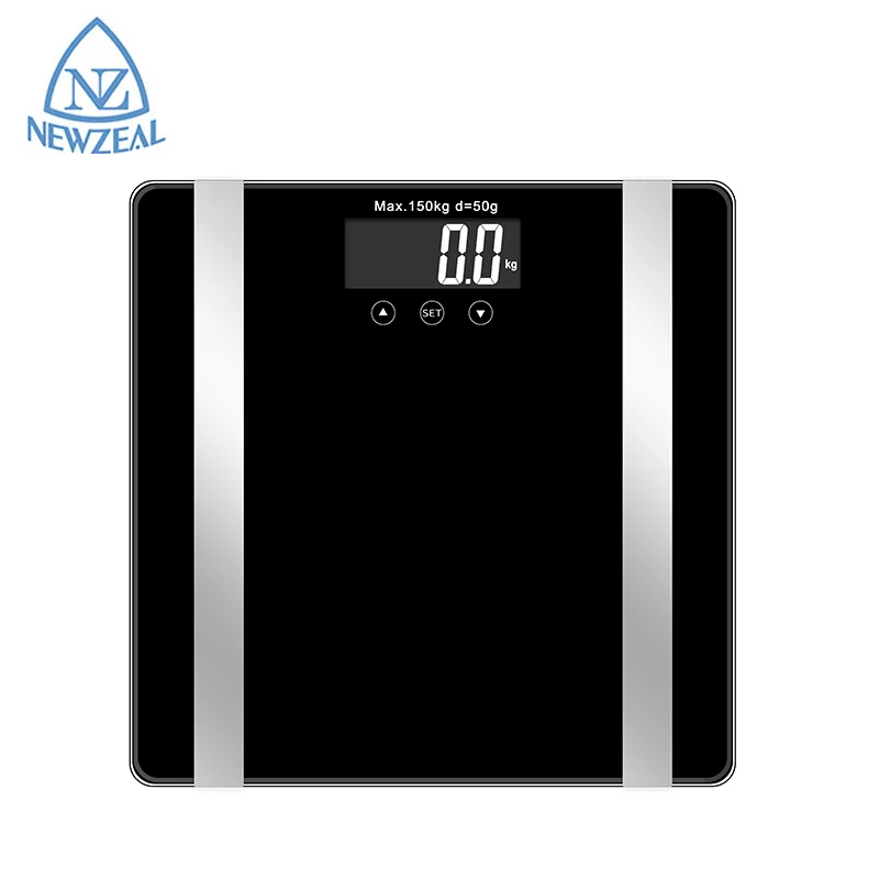 Hot Selling Tempered Glass 180Kg 396Lb Calorie Count BMI Analyzer Balance Electronic Digital Weighing Body Fat Scale