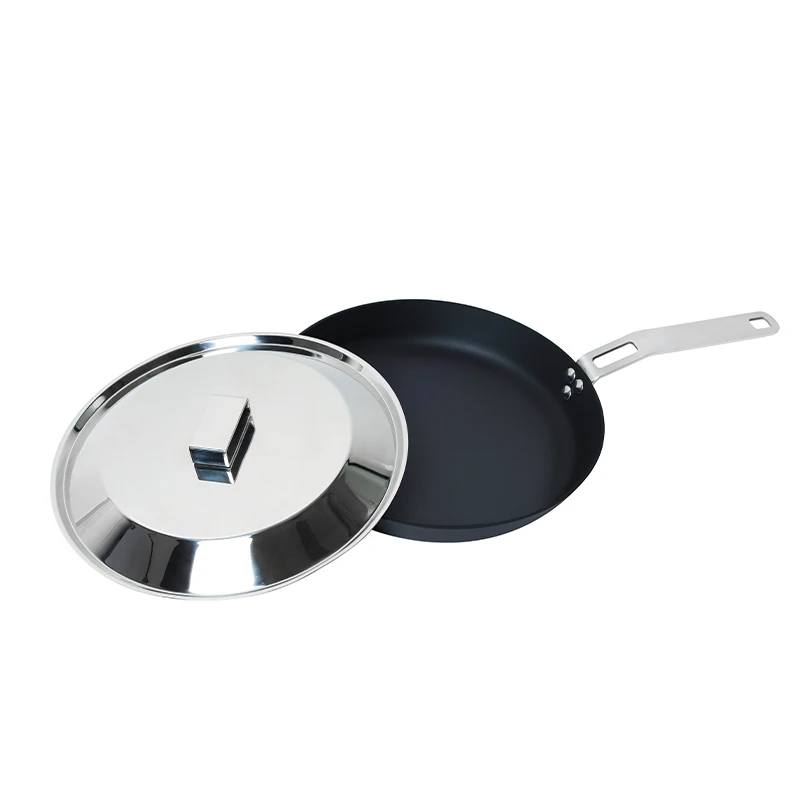 Nitrid Anpassad 2 5 мм tjock 24-28 см сковородка kolstal stekpanna med lock для kok anvandning