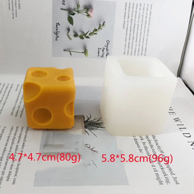 
Fusimai Amazon Hot Sale 3d Resin Mousse Cake Ice Cream Sugar Mould Hand Soap Square Cheese Silicone Candle Molds 