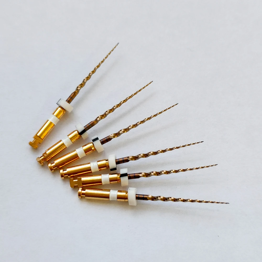 Hot Sale dental rotary niti super files nickel-titanium gold rotary files