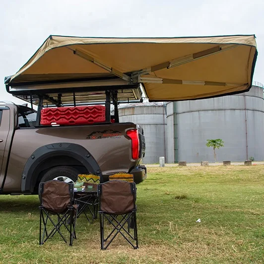 Hot sale retractable foxwing awning 270 car 4wd side shelter sheet for camping