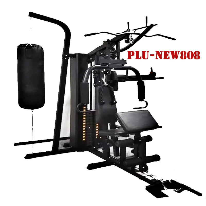 HOT Home Gym Fitness Whole Body Power Tower 3 Station Equipment Chest And Back Training Multi Function Station with Gym Bench
