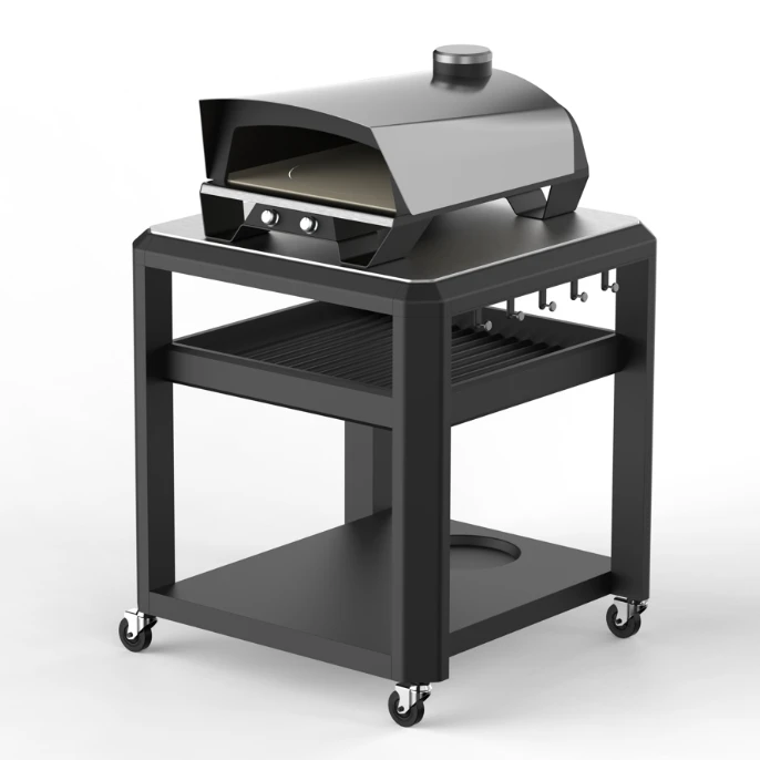 Grey BBQ Grill cleaning brick Pumice Stone brick barbecue Wood pellet two in one 12 inch bigger size Gas pizza oven 676-23