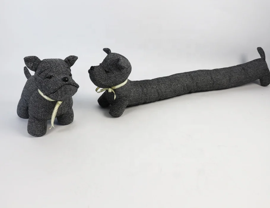 Дверной ограничитель из ткани, набивные животные, собаки, дверной ограничитель