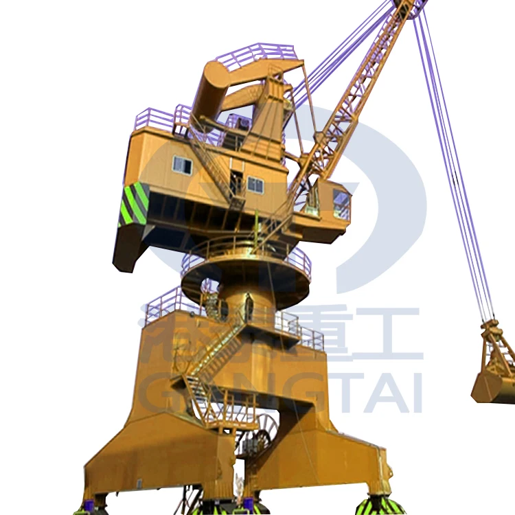 Outdoor Loading And Unloading 100 Ton Luffing Single arm Mobile Portal Crane