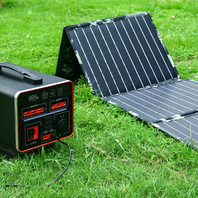 AGA Portable 220v 110v Rechargeable Solar-powered Solar Generator 300w 500w 1000w Outdoor Power Station With Solar Panel
