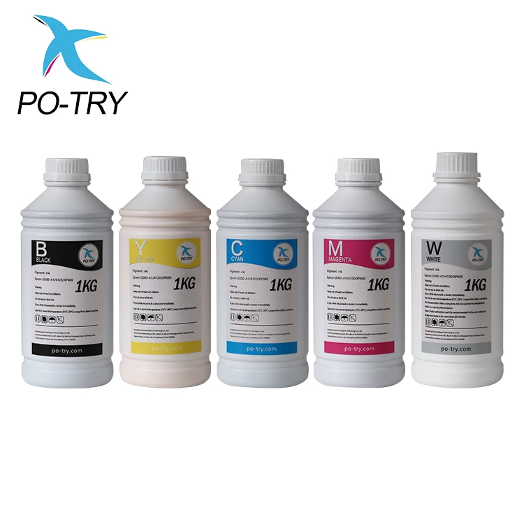 PO-TRY 1L Премиум яркие цветные быстросохнущие I3200 4720 печатающая головка DTF принтер Пигментные чернила