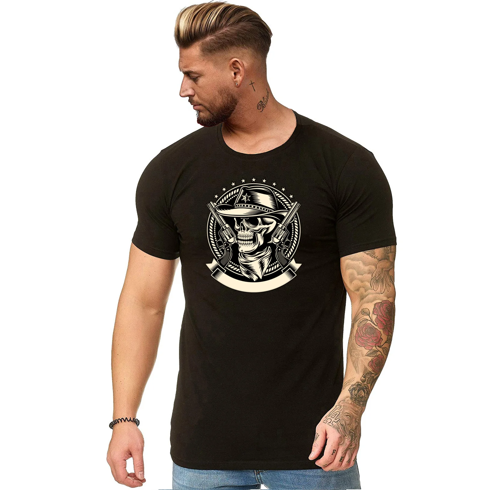 high quality custom logo blank unisex 100% cotton fabric for plain tshirt