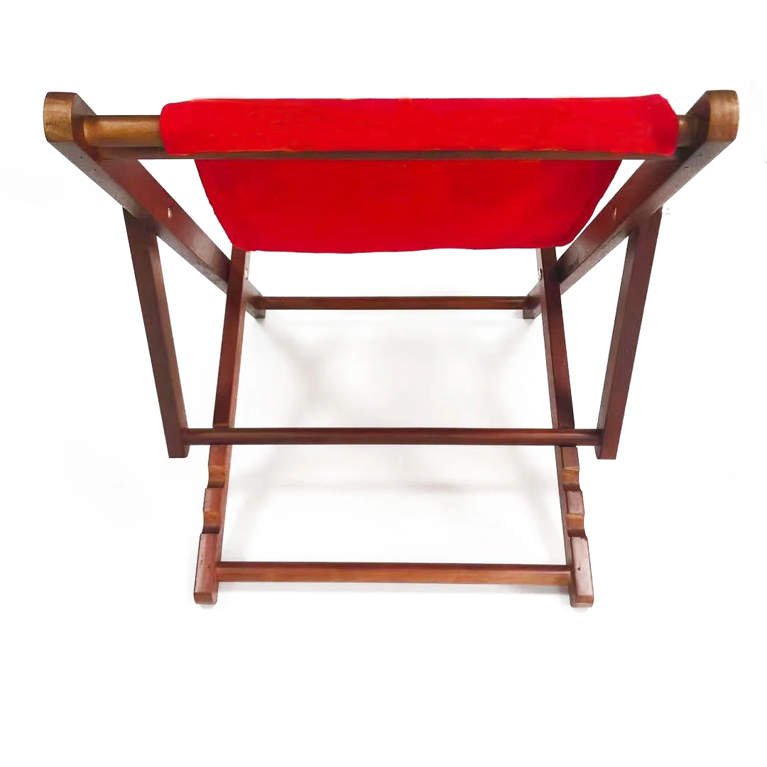 wholesale custom vintage branded striped foldable sun beach garden pool reclining outdoor canvas wooden folding deck chair