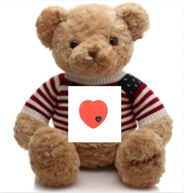 hot Selling Heart Voice Recorder Sound Module digital Voice Recording Music Box for Plush Toy heartbeat recorder