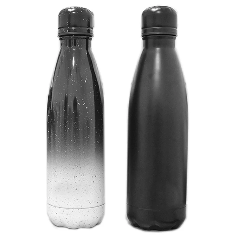 Leak-Proof Double Walled Stainless Steel Cola Shape Sports Water Bottle