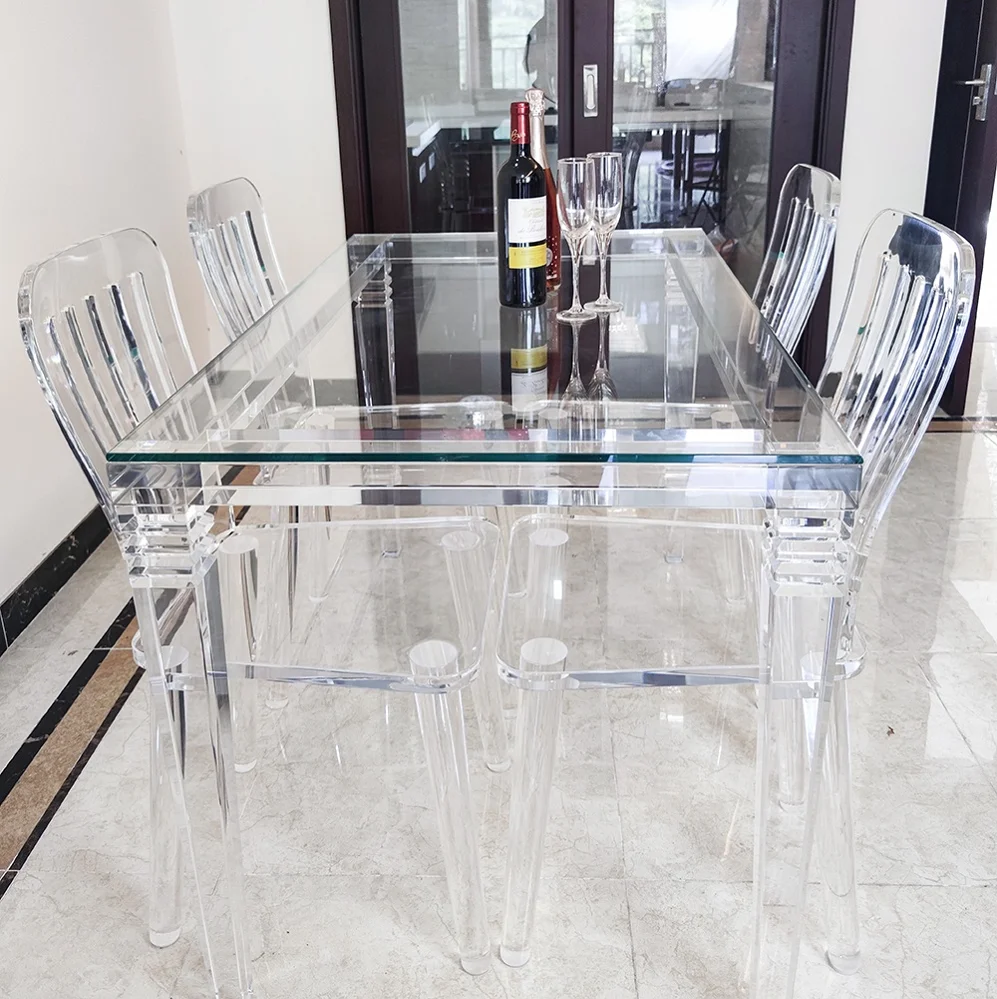 Hot Sale Round acrylic crystal dining table