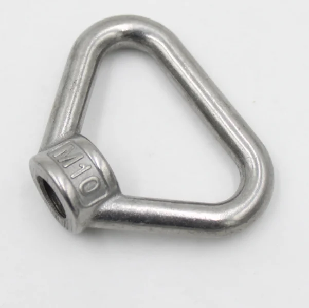 High Quality Stainless Steel Marine Lifting Eye Nut Ring Nut Thread Triangle rings