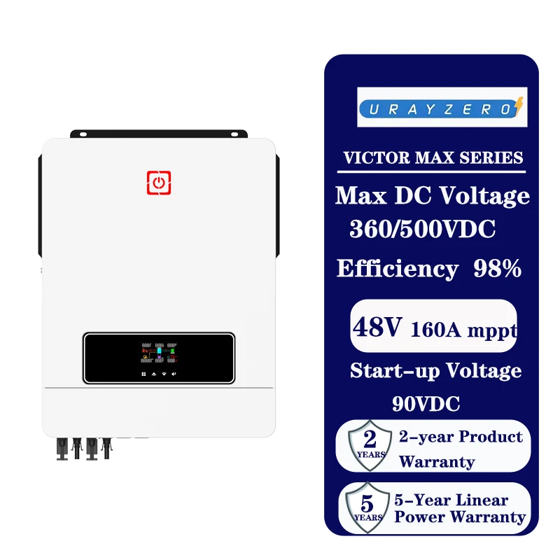 VICTOR MAX серия 7.2KW 8.2KW 10.2KW инвертор солнечной сети MPPT контроль с Wi-Fi мониторинг чистой синусоидальной волны Гибридный инвертор