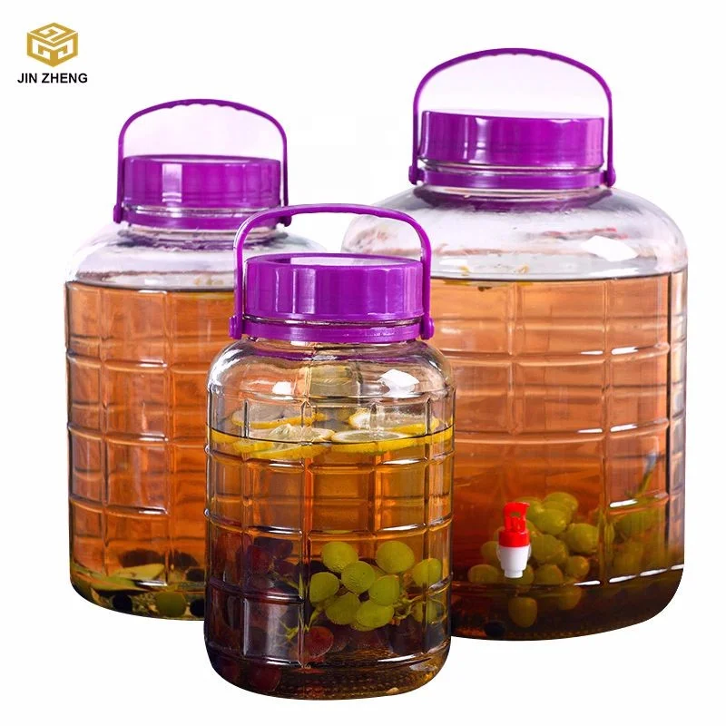 Glass Bottle with tap Fermenter Sealed Container carboy decanter water