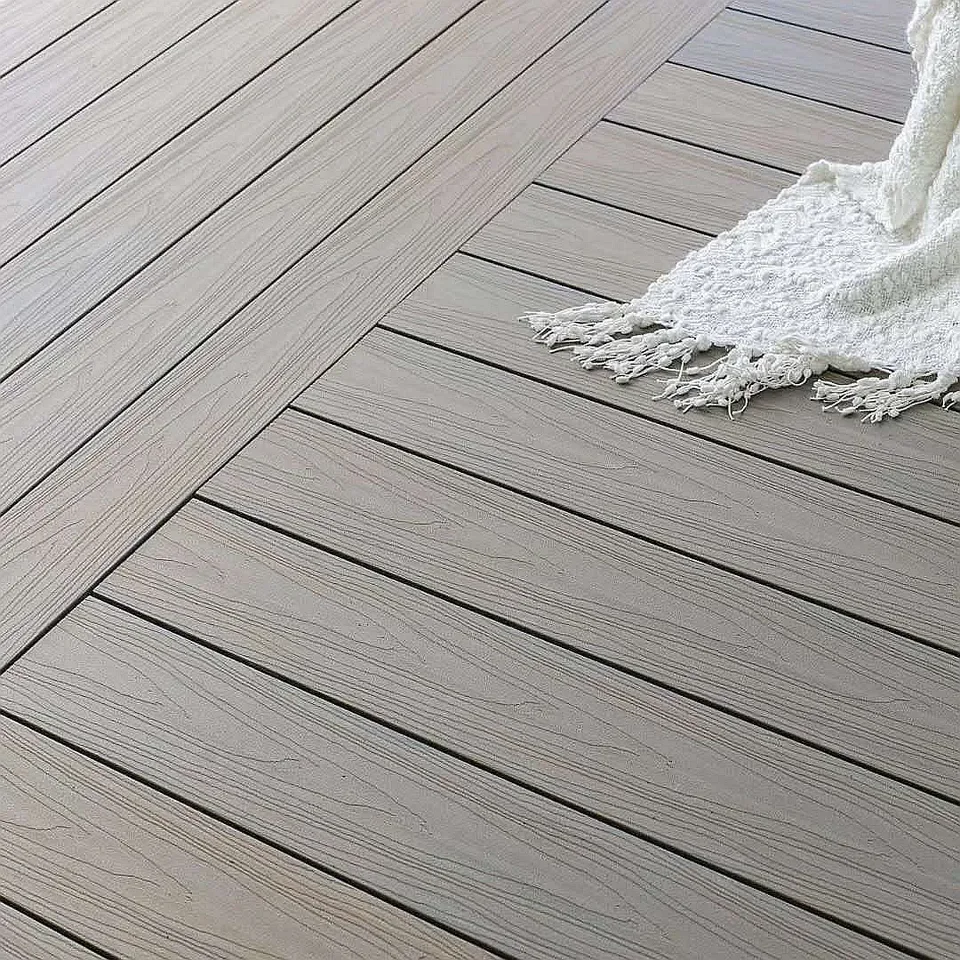 Waterproof WPC Outdoor Terrace/Swimming pool/Boat  Floor Co-extrusion Composite Decking