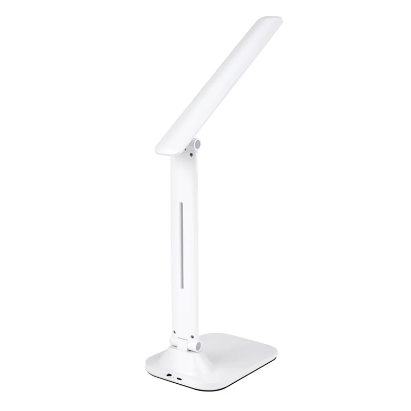 Simple Design Recharging Table Lamp 6000K Aluminium Working Lamp Battery Operated Reading Led Light