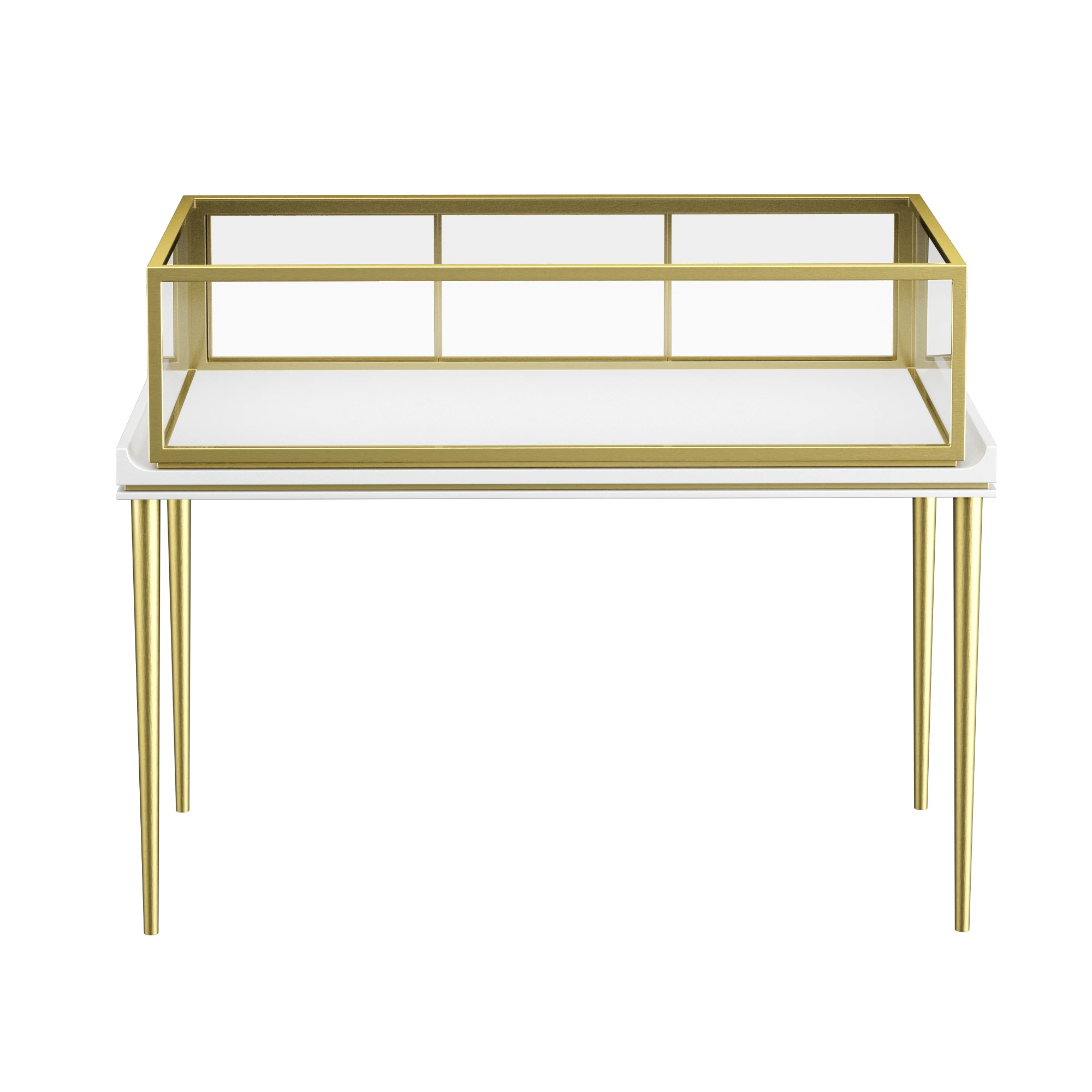 Wholesale factory counter window jewelry display checkout counters jewelry store long jewelry display counter