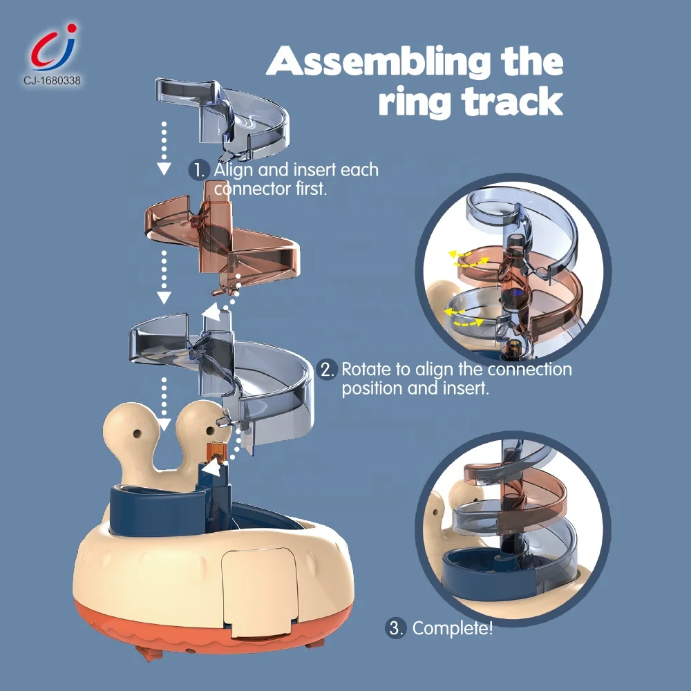 New 2021 Musical Educational Universal Kids Toy, Fun Cartoon Direction Eletric Walking Snail Track Baby Rotator Toy With Light