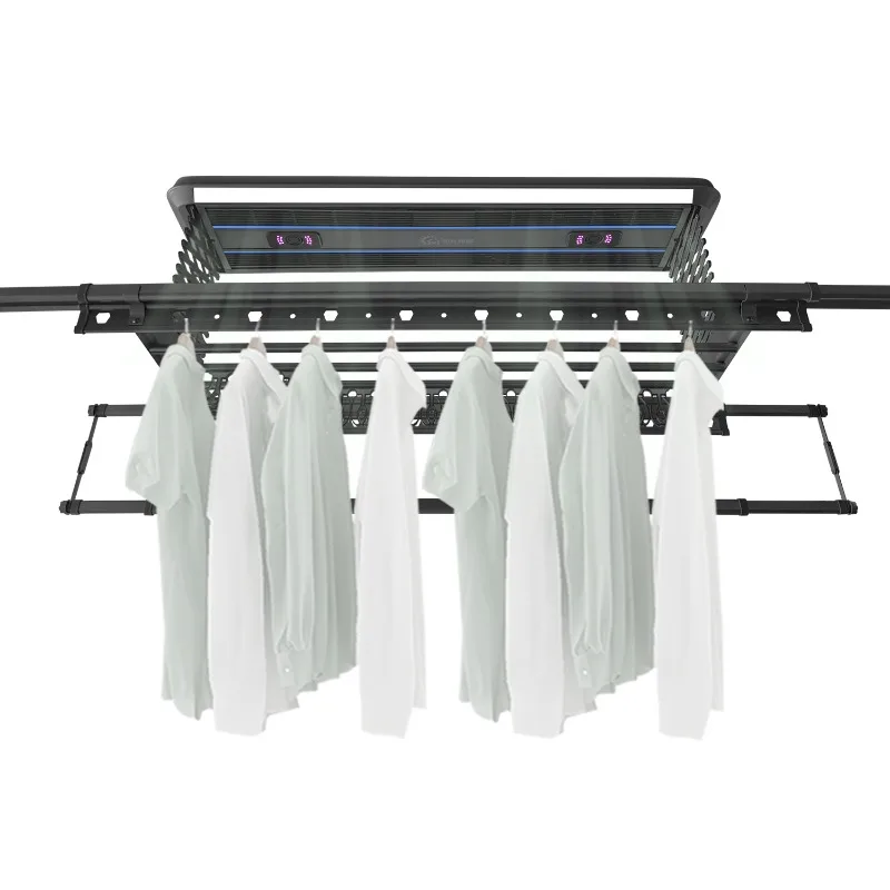 Electronic Foldable Aluminum Electric Clothes Dryer Indoor Balcony Ceiling Laundry Drying Rack Household Goods