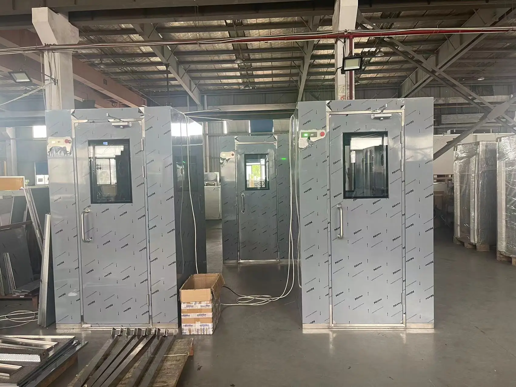 AIRTC из нержавеющей стали полностью автоматическая электронная панель управления двойной человек удар воздуха душевая комната для лаборатории
