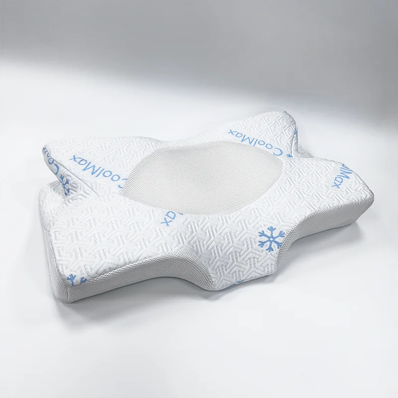 Solid King Queen Custom Hotel Supplies Massage Neck Support Silk Case Bed Memory Foam Butterfly Orthopedic orthopedics Pillows