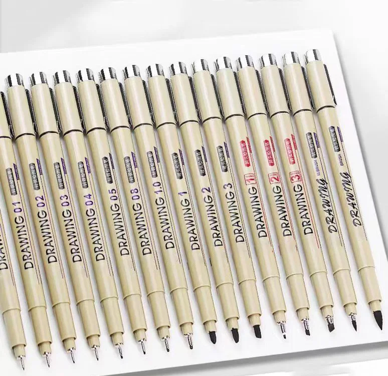 Full Range of Art Painting Tracing Pen Hook Needle Pen Fineliner Ink Pen for Hand-painted Comic Outline Stroke Drawing Sketching