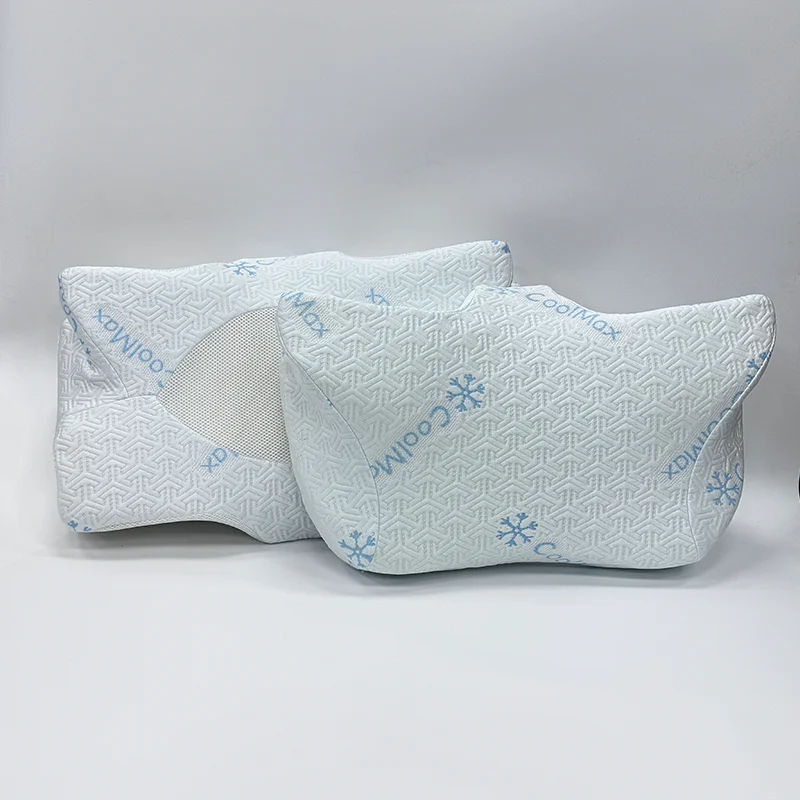 Solid King Queen Custom Hotel Supplies Massage Neck Support Silk Case Bed Memory Foam Butterfly Orthopedic orthopedics Pillows