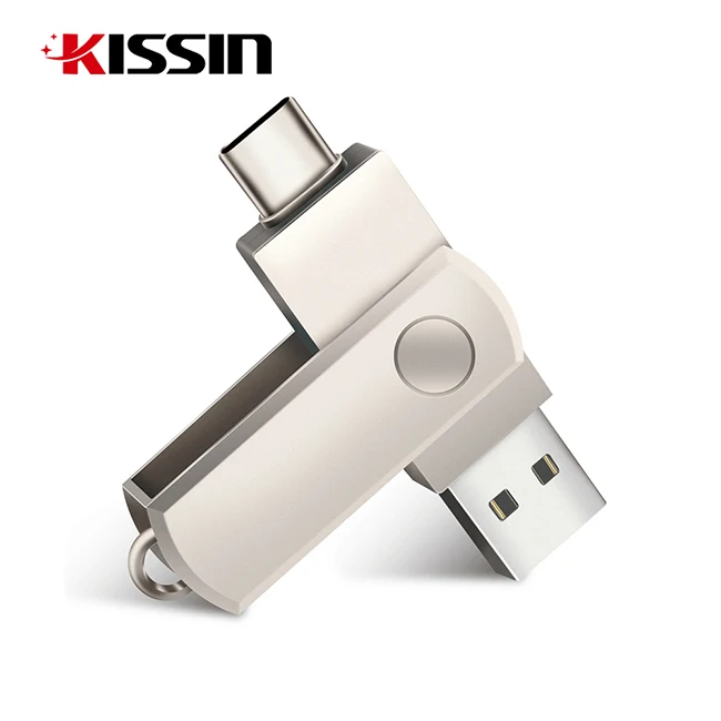 KISSIN  U disk mobile phone computer  Type-C Dual-head 16GB 32GB 64GB128GB OTG USB flash drive