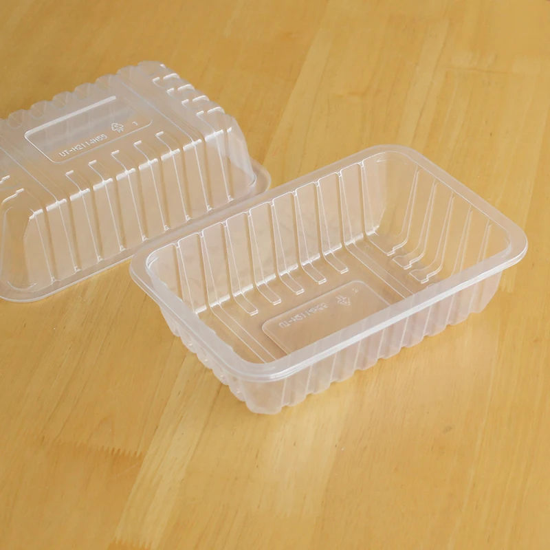 220MM Length Cling Film Covering Disposable Clear Plastic Tray Meat Vegetable Nut Cookie