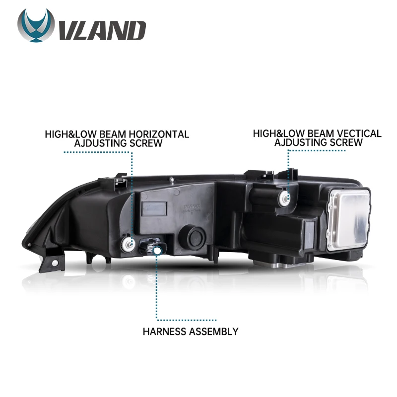 VLAND Car Lamp Assembly For Mazda 6 Headlight 2003-2015 With Start Up Animation DRL Full LED Front Lights Sequential Turn Signal