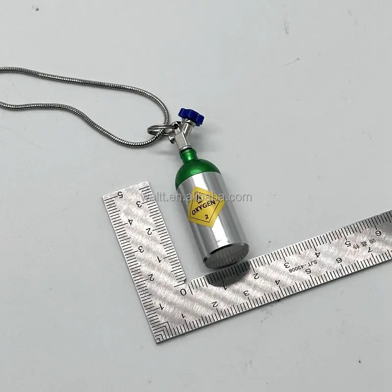 Уникальная Персонализированная система закиси азота Бутылка кислородная урна кулон ожерелье