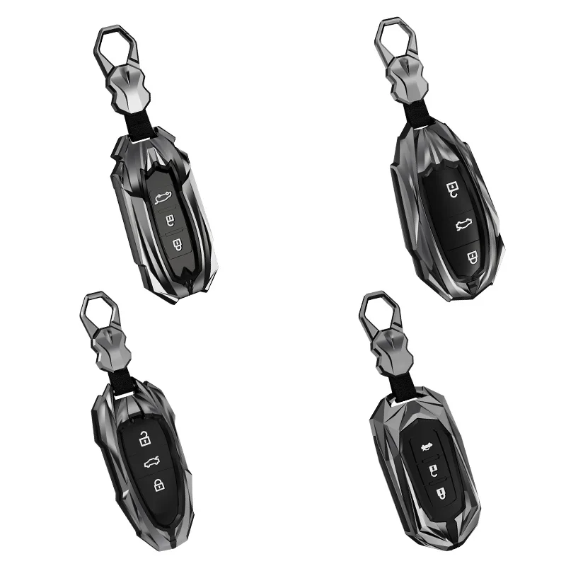 Zinc Alloy 3 Buttons Remote Key Shell Case Cover Smart Keychain For Volkswagen touareg 2001 2012 2013 2015 2016 Accessories