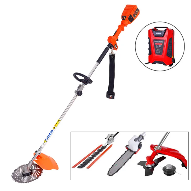 WHAMX 36-60V Multi Functional 5 in 1 Brush Cutter Lithium battery brushless Hedge Trimmer Pole Saw Grass Trimmer lawn mower