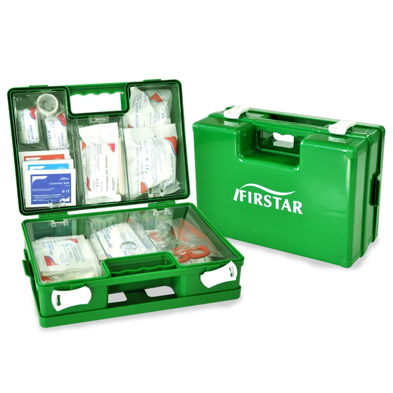 
office first aid kit box with supplies 
