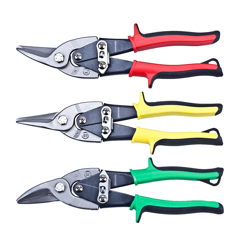 Industrial Grade High Quality Chrome Vanadium Aviation Tin Snips CR-V  Iron Sheet Cutting Scissors