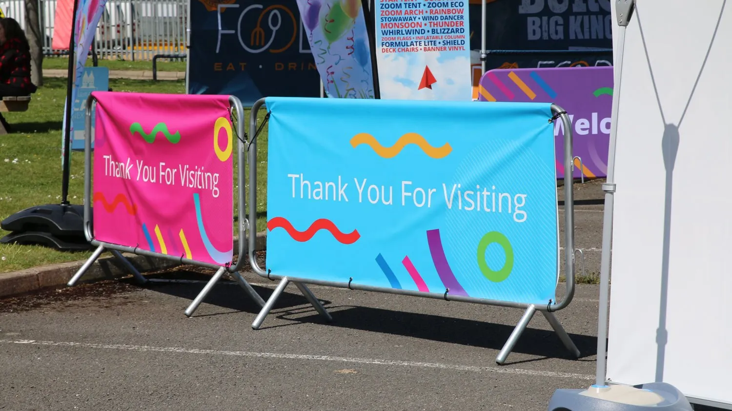 Barrier Banners Football Soccer Golf Sports Custom Barricade Fence Cover Roadside Banner Crowded control banner