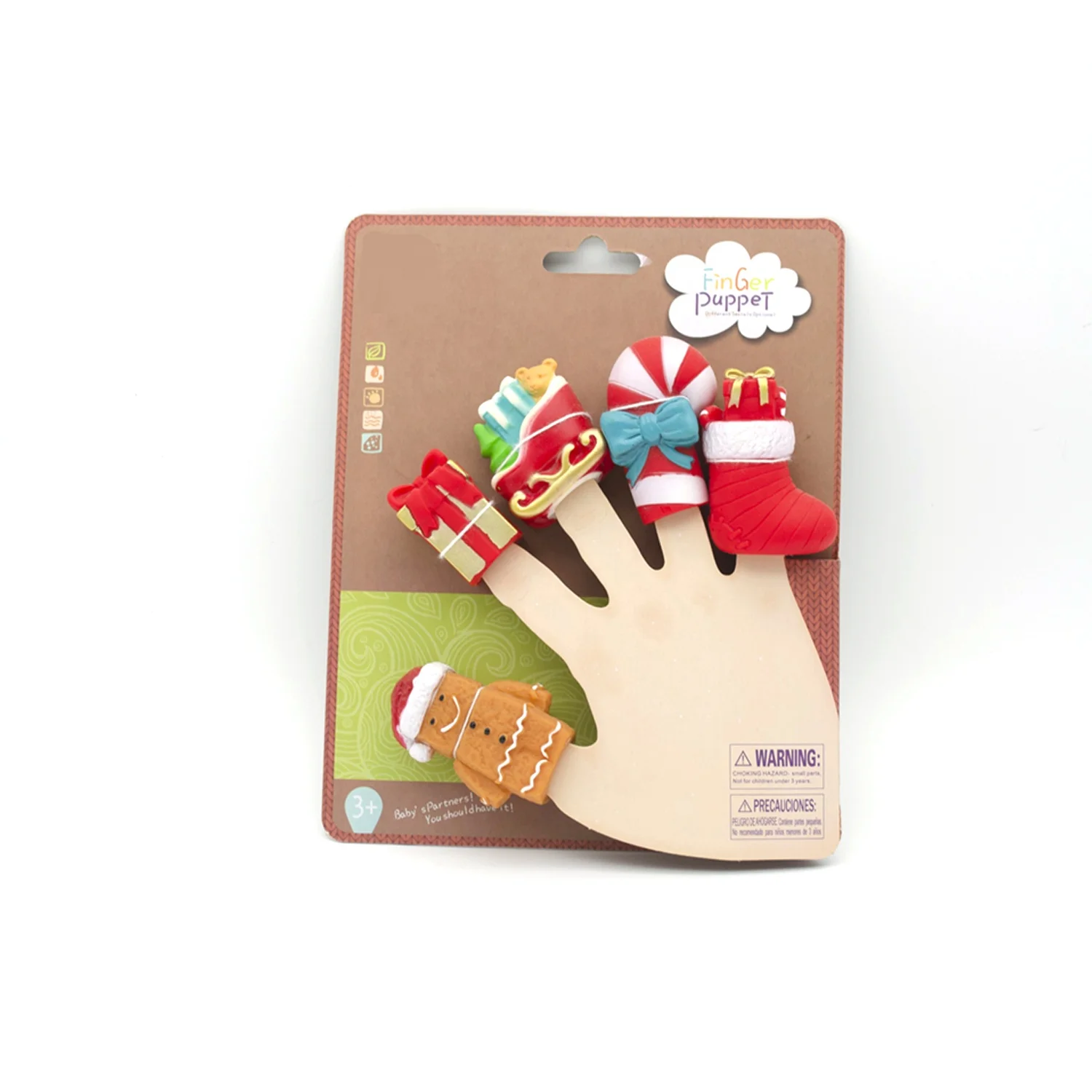 Pre-school Learning Tool Finger Puppets ---- Christmas