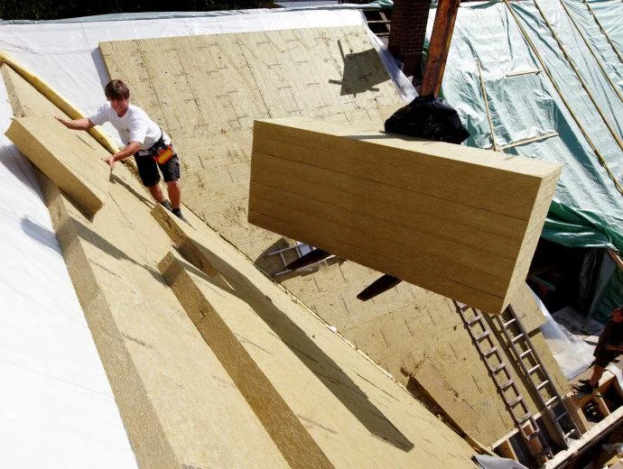 Construction Material Insulated Roof Insulation Soundproof Ceiling Cladding Rock Wool