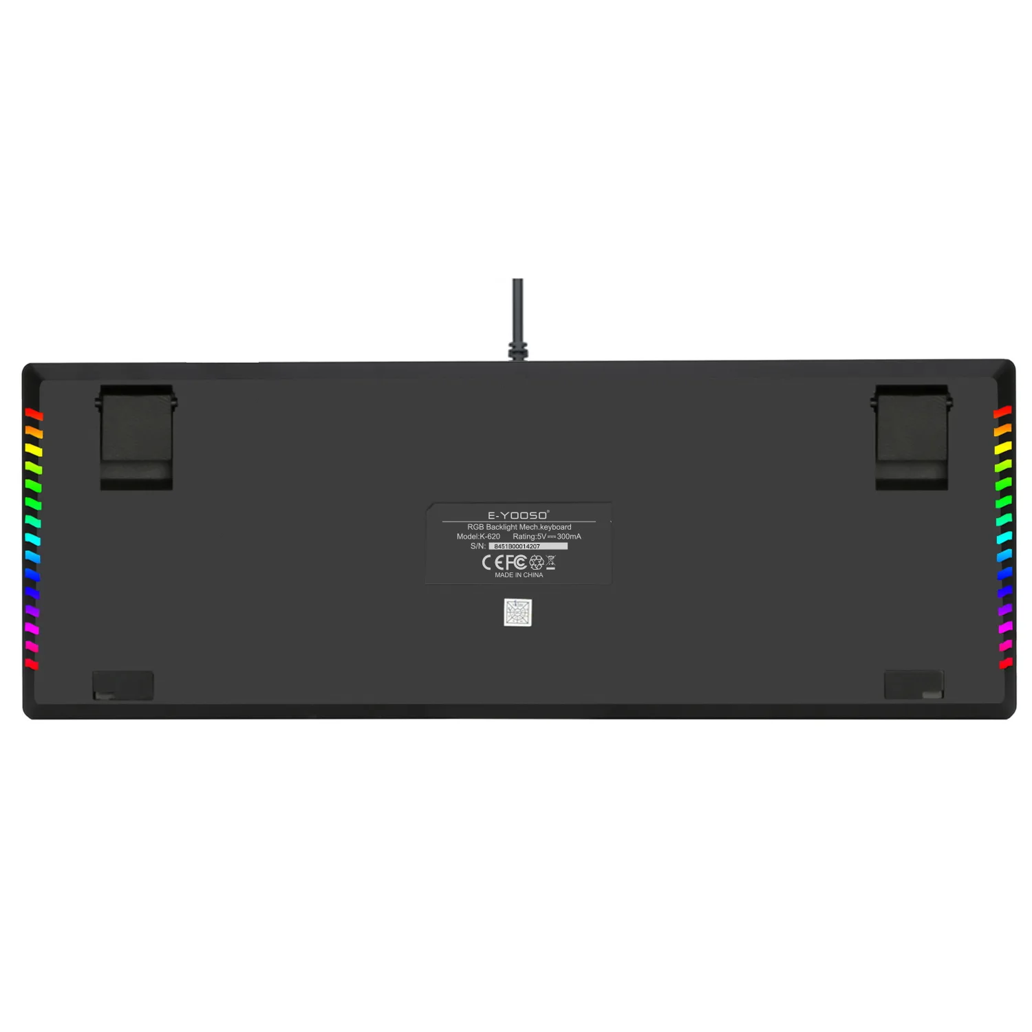  Заводская цена механическая Проводная клавиатура E-element K620 RGB с USB 104