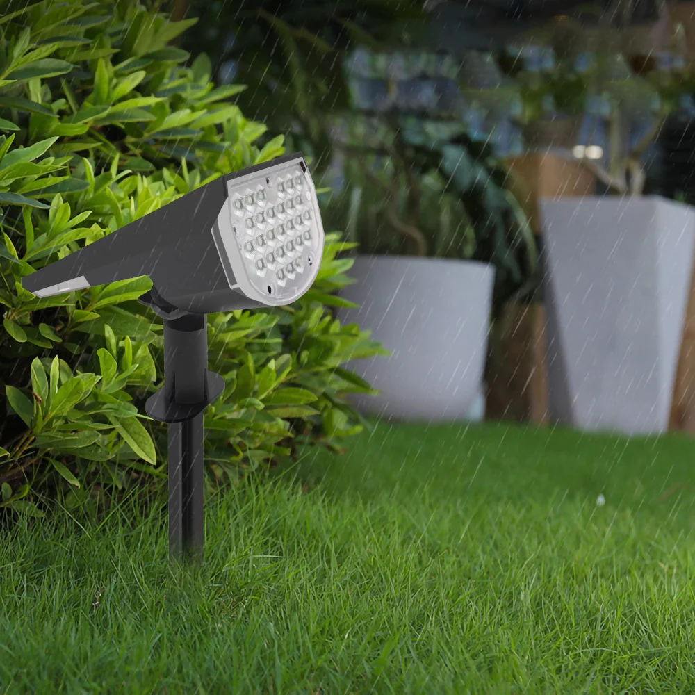 Outdoor Waterproof IP65 Adjustable Landscape Spotlight Wireless Garden Lamp Lawn RGB Lawn Courtyard Spotlight led solar light