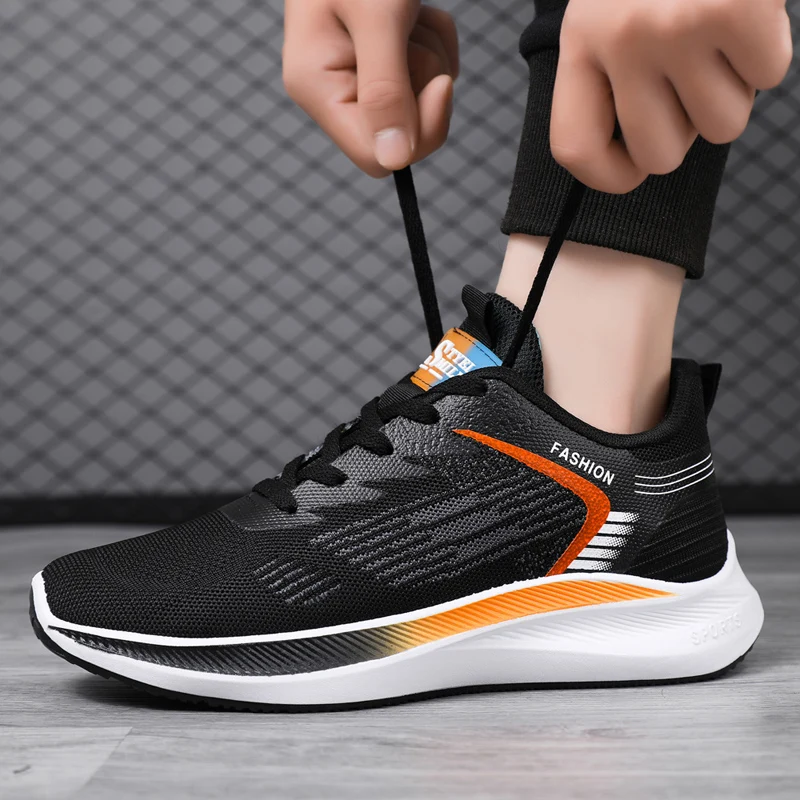 2023 comfort men sneakers breathable mesh sport shoes for male