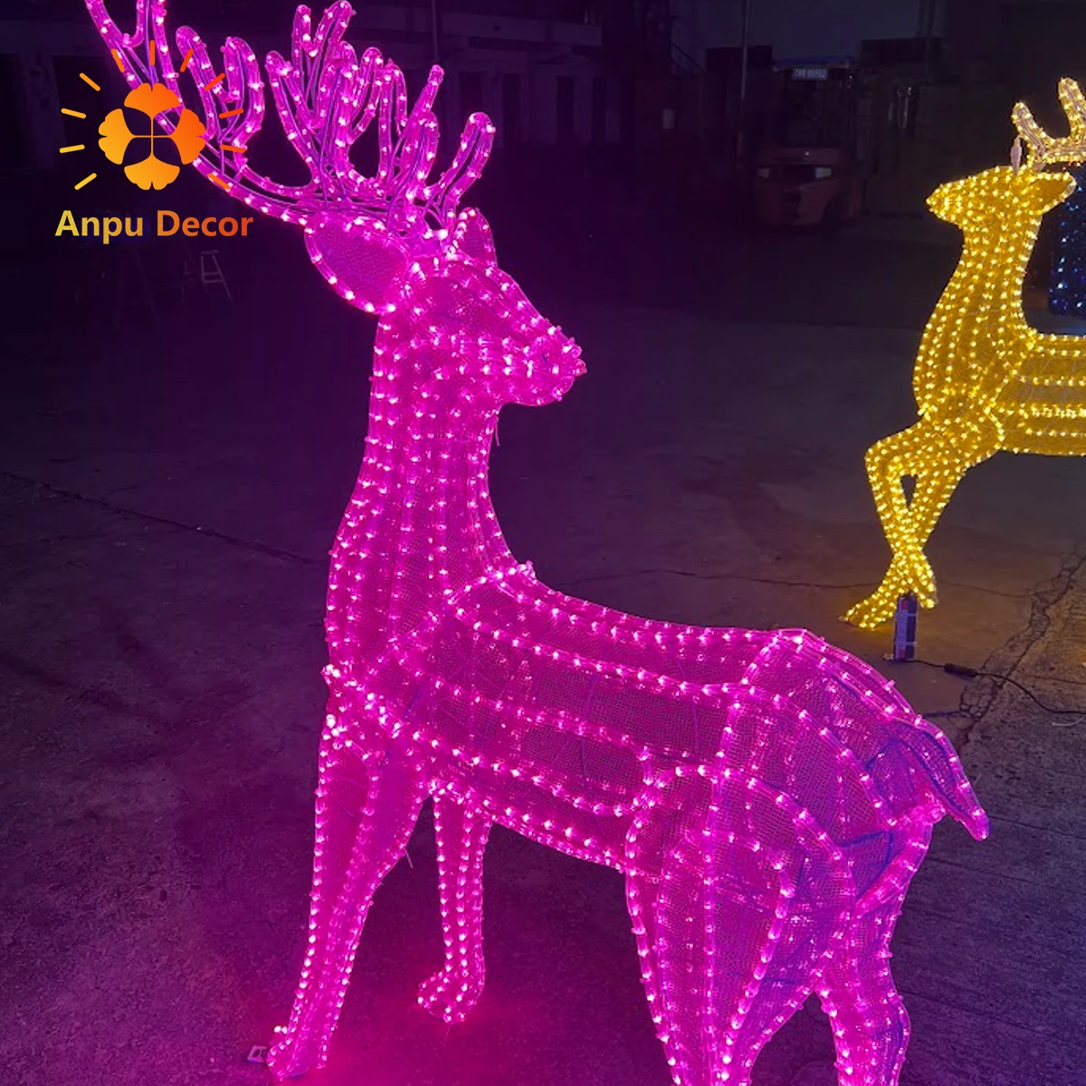 Design Waterproof 3d Led Motif Pumpkin Cinderella Carriage Wedding LED Horses with Pumpkin Carriage lights