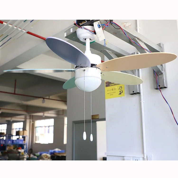 
 48 дюймовый цветной потолочный вентилятор с лопастями, Натяжной цепной вентилятор  